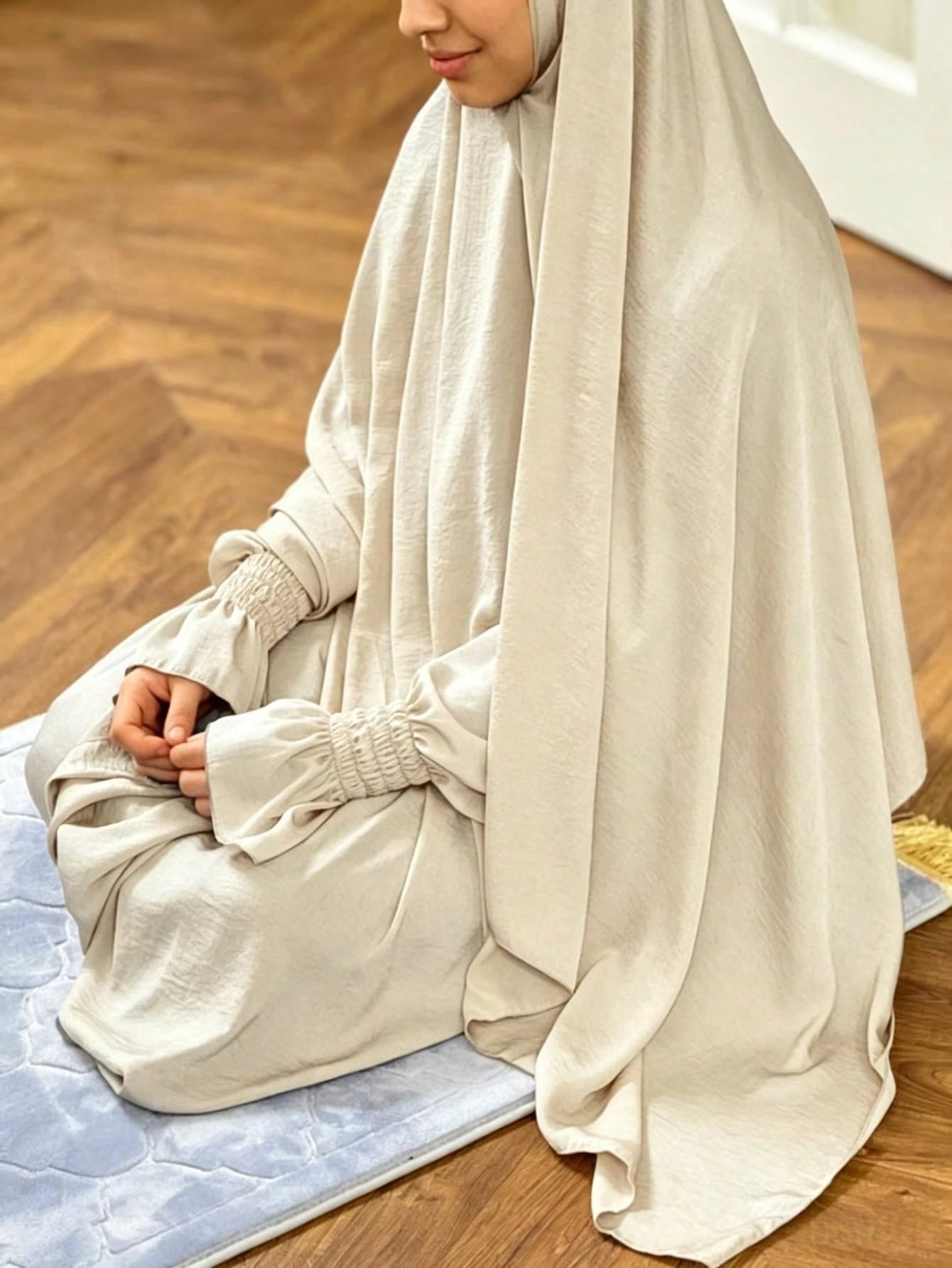 The Abaya Headscarf Is An All-In-One Design With Elastic Cuffs, Suitable For Muslim And Islamic Women