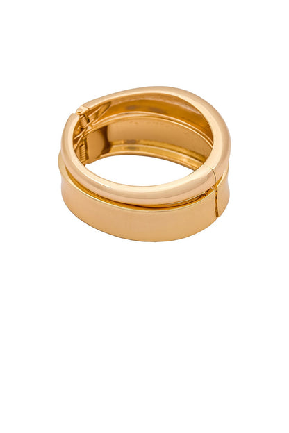 Thick Bangle Set - Gold - SHOPJAUS - JAUS