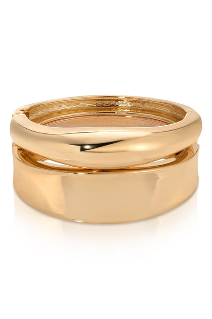 Thick Bangle Set - Gold - SHOPJAUS - JAUS