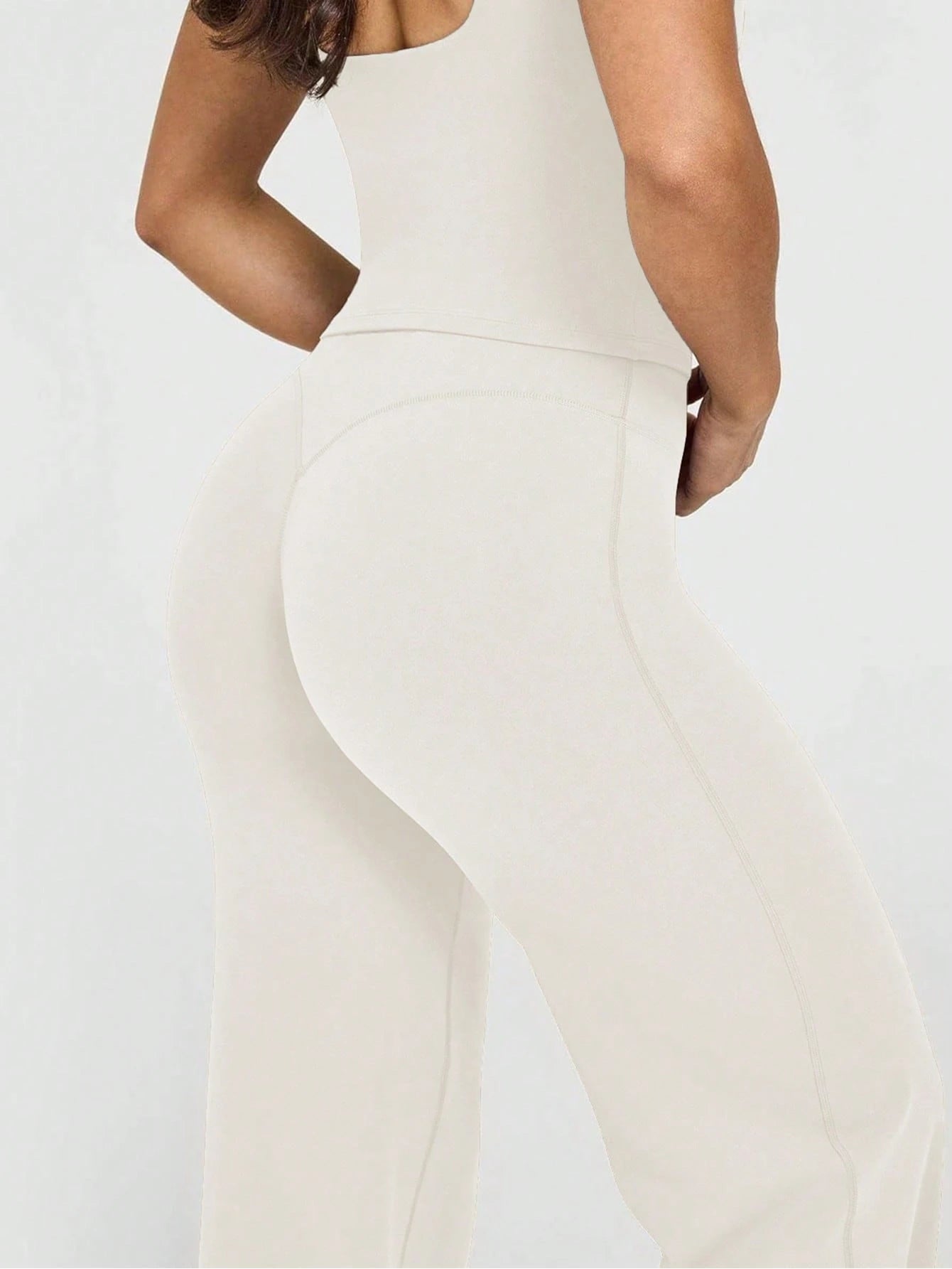 This Solid Color Yoga Wide-Leg Pants Are Comfortable And Slimming, Suitable For Running, Fitness, And Various Yoga Activities. Spring Sports