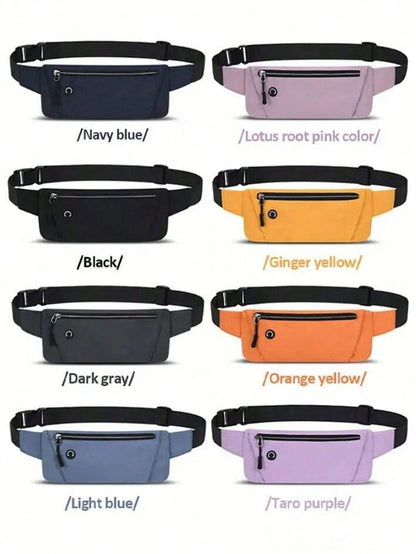 This Waterproof Running Waist Pack Features Multiple Pockets With Large Capacity, Suitable For Both Men And Women. It Can Hold Items Like Phones, Keys, Wallets, And Is Perfect For Running, Hiking, Tra
