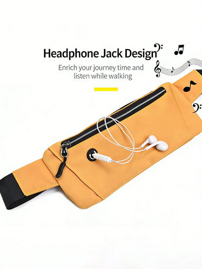 This Waterproof Running Waist Pack Features Multiple Pockets With Large Capacity, Suitable For Both Men And Women. It Can Hold Items Like Phones, Keys, Wallets, And Is Perfect For Running, Hiking, Tra