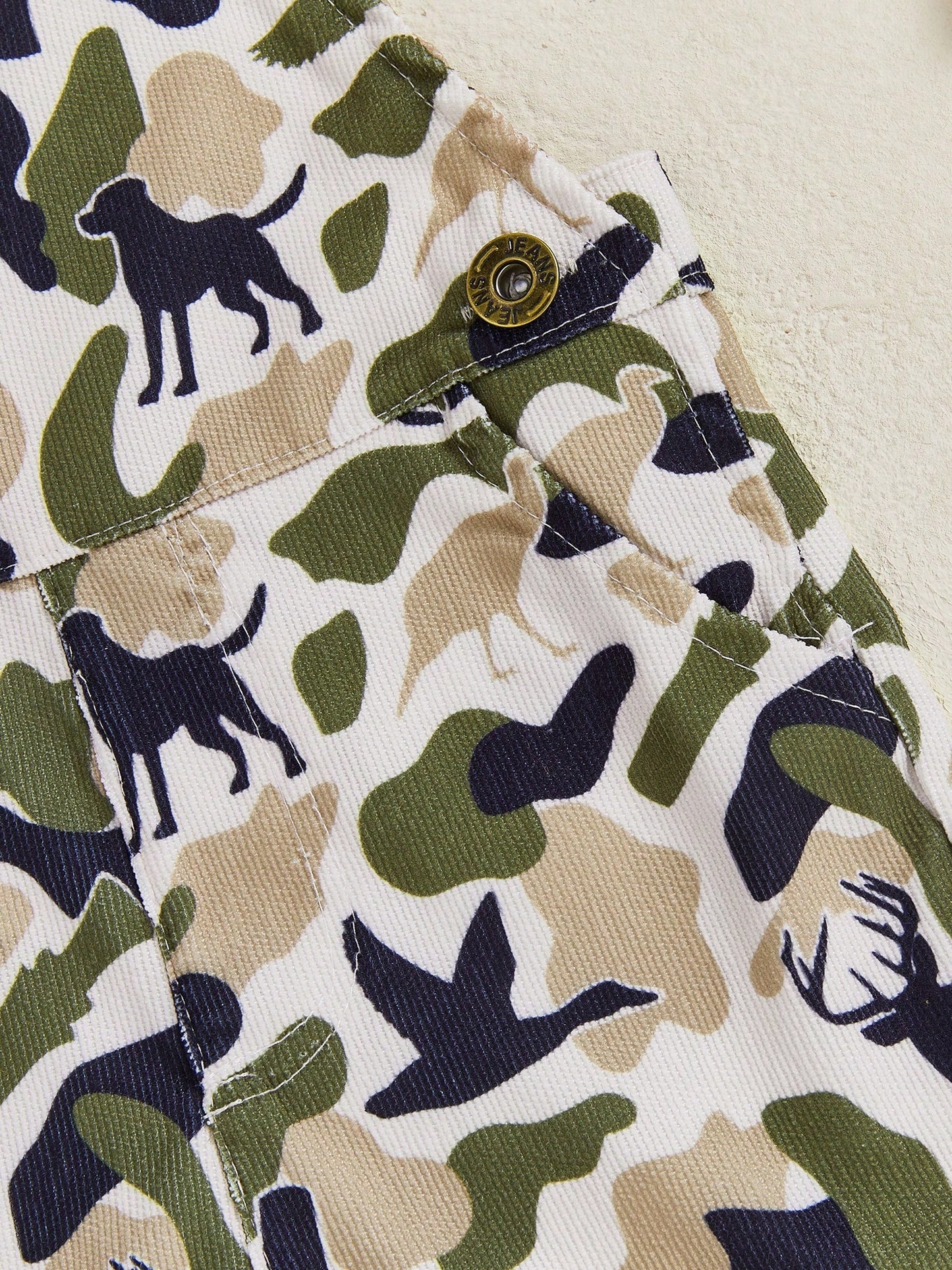 Toddler Baby Boy Duck Deer Hunting Suspender Pants Corduroy Bib Overalls Little Hunter Fall Winter Outfits
