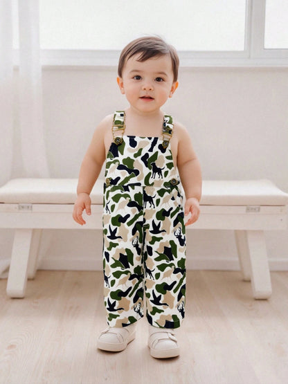 Toddler Baby Boy Duck Deer Hunting Suspender Pants Corduroy Bib Overalls Little Hunter Fall Winter Outfits