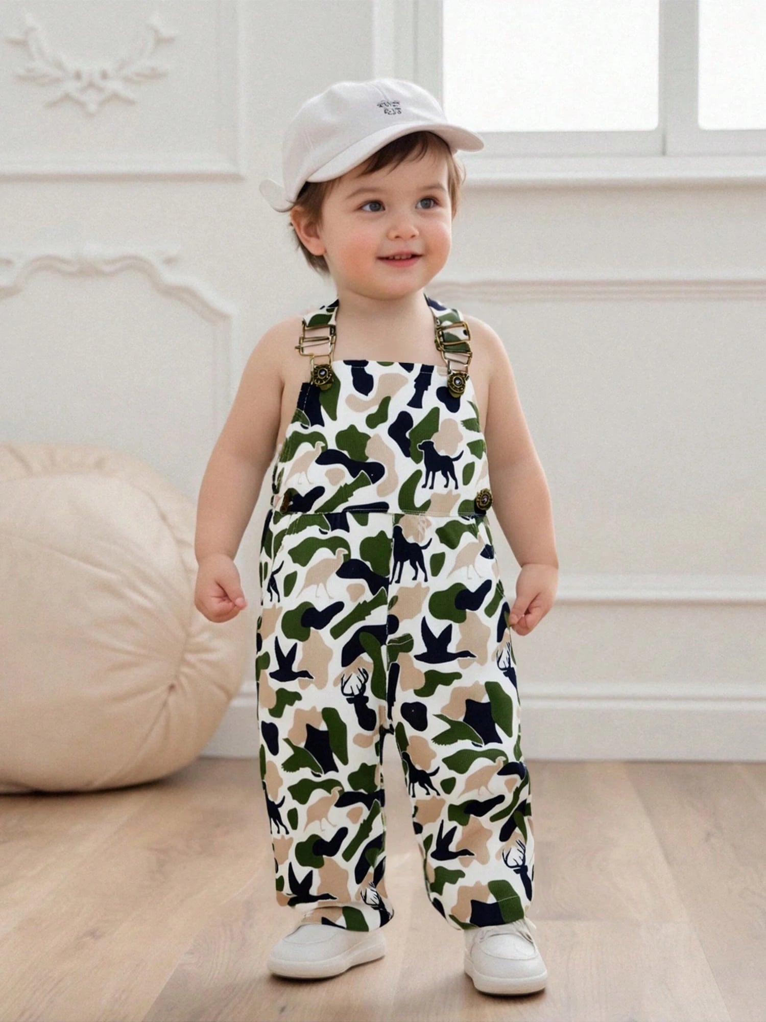 Toddler Baby Boy Duck Deer Hunting Suspender Pants Corduroy Bib Overalls Little Hunter Fall Winter Outfits