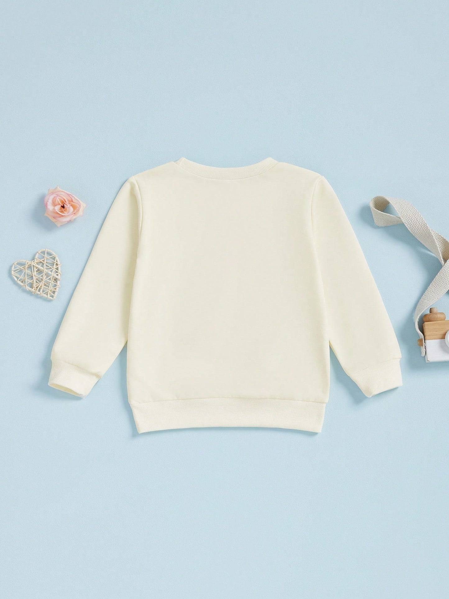 Toddler Baby Girls Birthday Sweatshirt Fashionable Long Sleeve Floral Letters Printed Crew Neck Tops