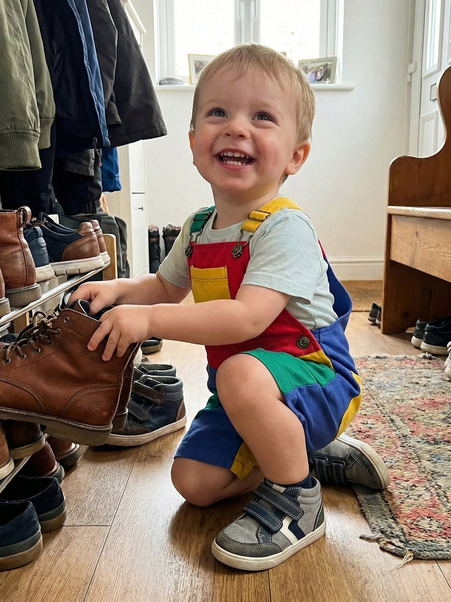 Toddler Boys Girls Contrast Color Overalls With Pockets Sleeveless Dungaree Overall Adjustable Wide Shoulder Straps Suspender Shorts