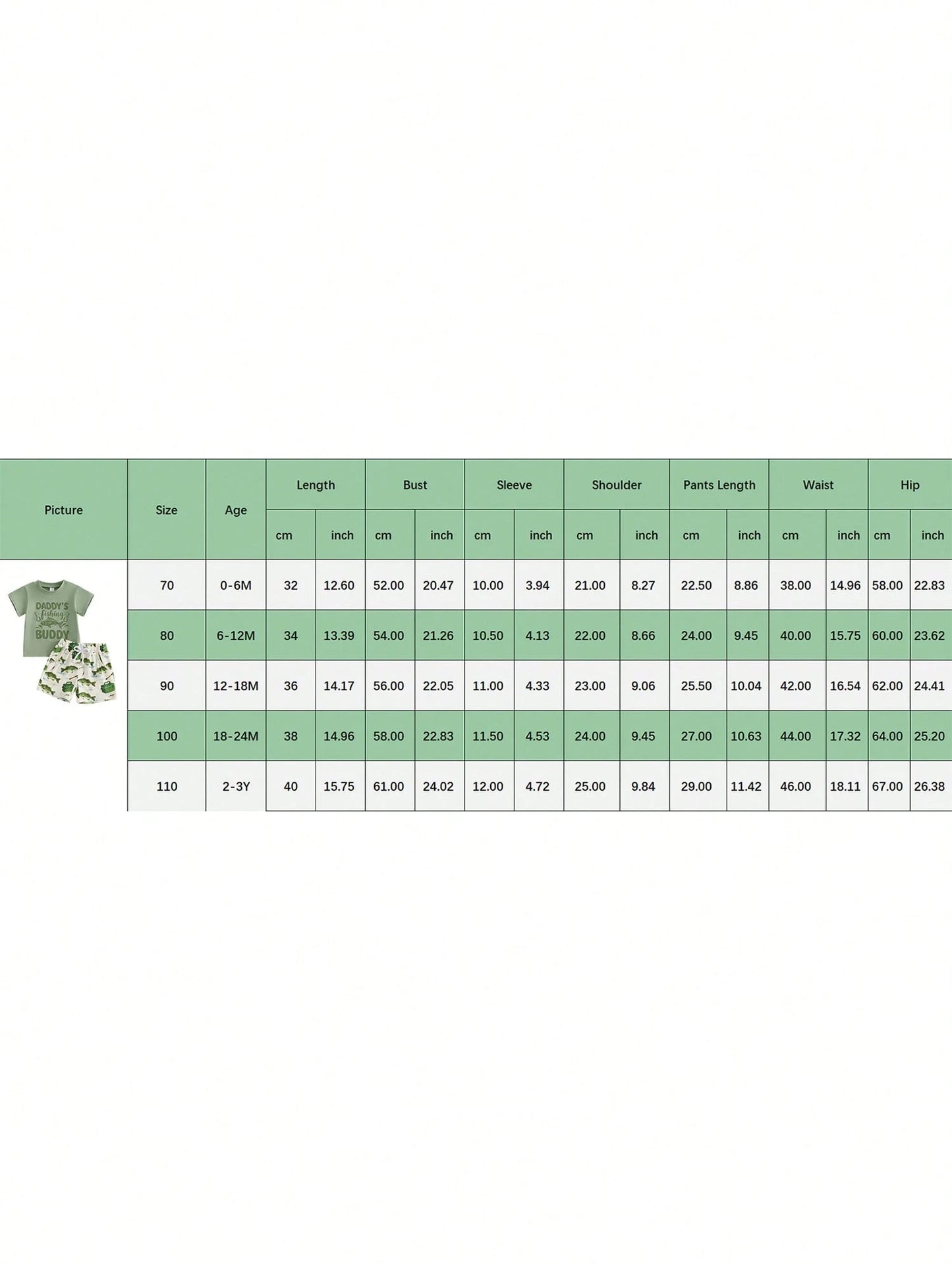 Toddler Infant Newborn Baby Boy Clothes Set 0-3T 2 Piece Summer Short Sleeve Crew Neck T Shirt Shorts Outfit Fishing Daddy's Fishing Buddy Print Daily Casual Wear