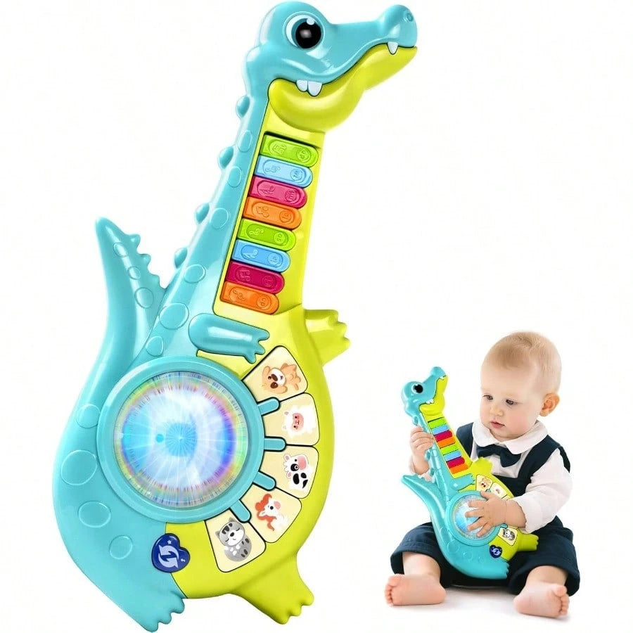 Toddler Toys For 1 Year Old Boy Gift: Baby Girl Musical Toys 12-18 Months, Educational Piano Guitar With Animals And Sounds, First Birthday Gifts