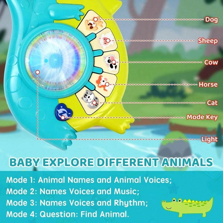 Toddler Toys For 1 Year Old Boy Gift: Baby Girl Musical Toys 12-18 Months, Educational Piano Guitar With Animals And Sounds, First Birthday Gifts