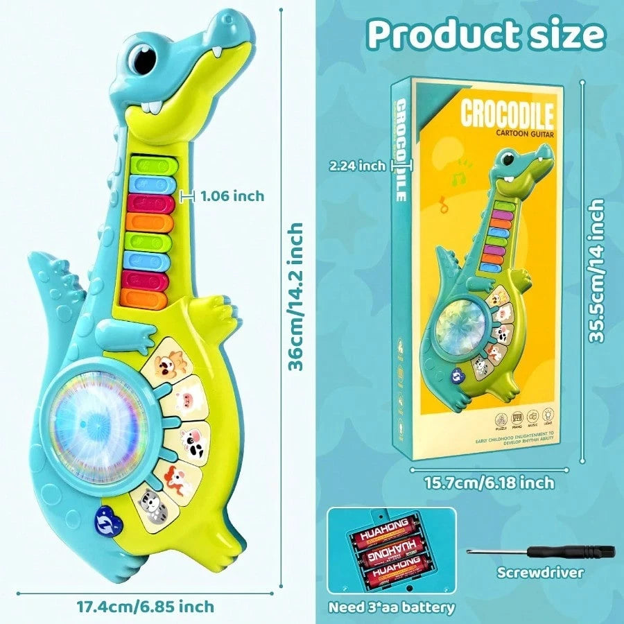 Toddler Toys For 1 Year Old Boy Gift: Baby Girl Musical Toys 12-18 Months, Educational Piano Guitar With Animals And Sounds, First Birthday Gifts