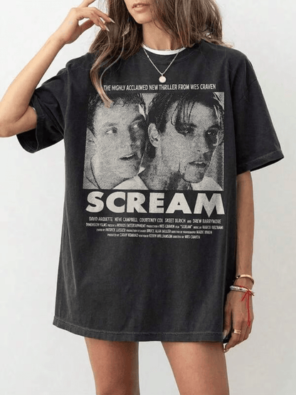 Ton Tees Size PlusScream Billy & Stu Shirt BillyLoomis Shirt Stu Macher Scream Shirt, Scream T-Shirt, Scream 1996 Movi,Y2K,Oversized Shirt,Summer Tops