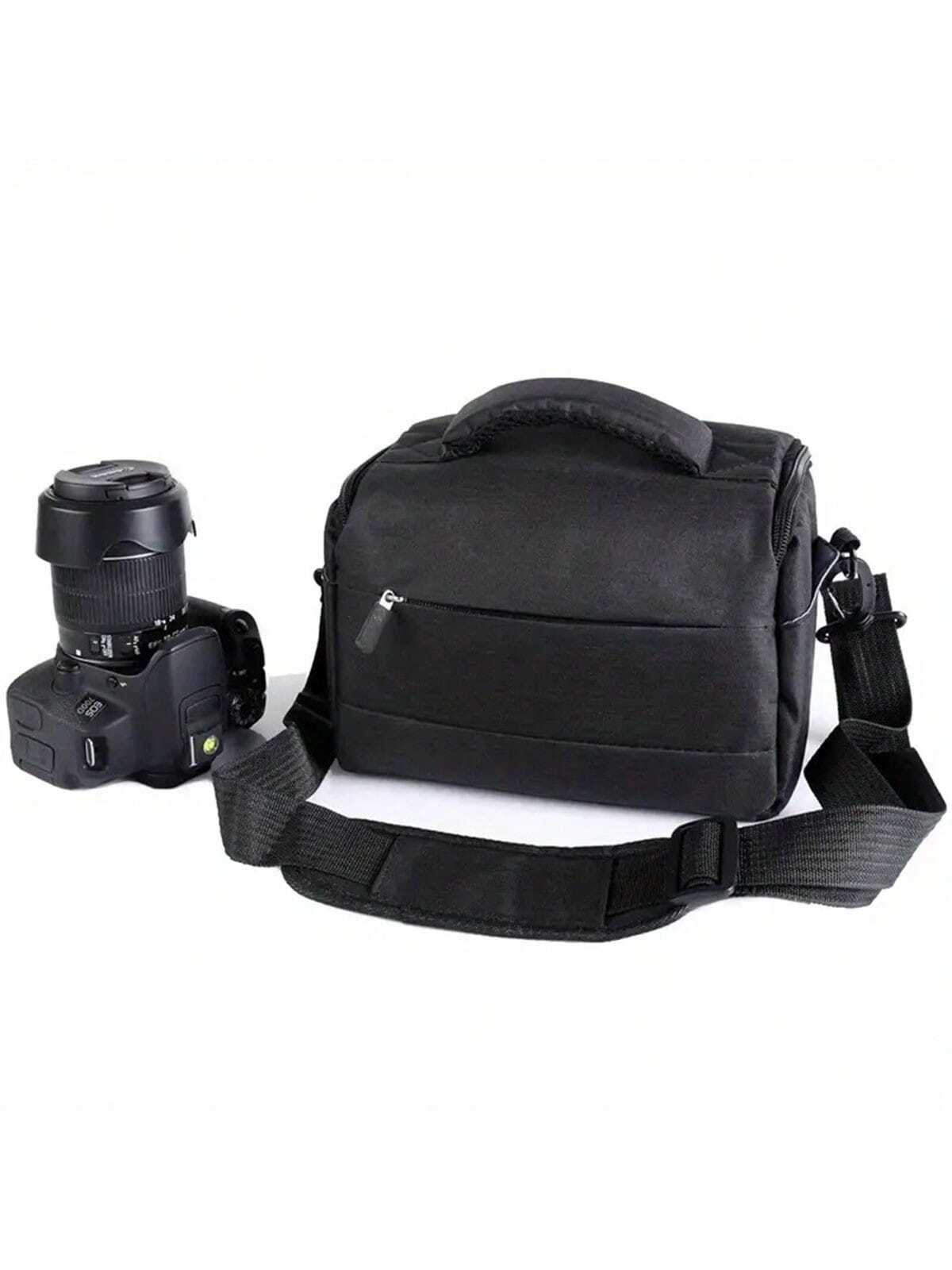 Travel Accessories 1pc Black DSLR Camera Bag Handbags Nylon Shoulder Bag Camera Case Portable For Nikon Canon DSLR Camera/Waterproof DSLR Camera Bag For Canon EOS R R10 R7 R6 R5 RP 250D 200D M200 M50