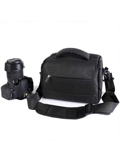 Travel Accessories 1pc Black DSLR Camera Bag Handbags Nylon Shoulder Bag Camera Case Portable For Nikon Canon DSLR Camera/Waterproof DSLR Camera Bag For Canon EOS R R10 R7 R6 R5 RP 250D 200D M200 M50