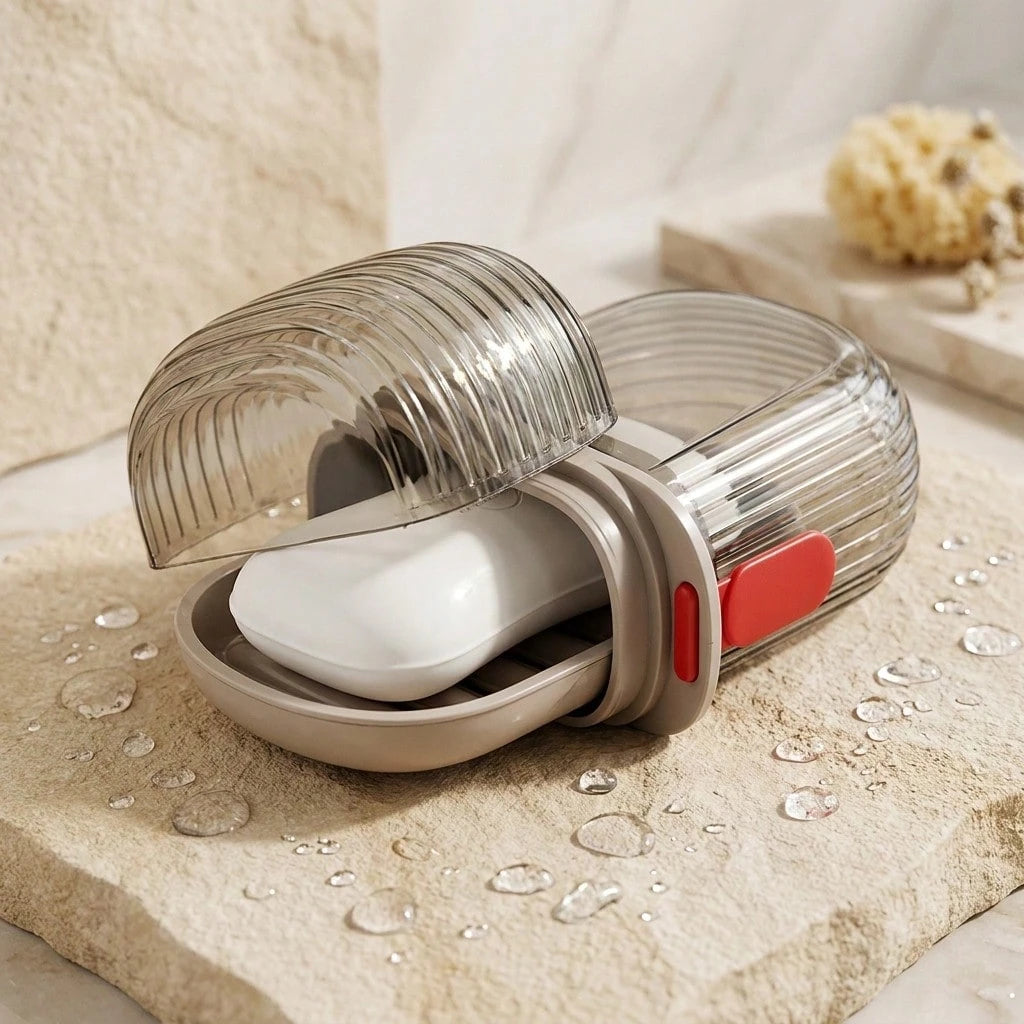 Travel Soap Dish,Leak-Proof Soap Dish With Lid, Portable Strip Soap Holder,Suitable For Travel,Bathroom, Shower, Gym, School, Camping, Vacation, Outdoor And Other Occasions. Bathroom Accessories,Schoo