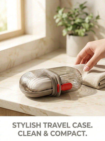 Travel Soap Dish,Leak-Proof Soap Dish With Lid, Portable Strip Soap Holder,Suitable For Travel,Bathroom, Shower, Gym, School, Camping, Vacation, Outdoor And Other Occasions. Bathroom Accessories,Schoo