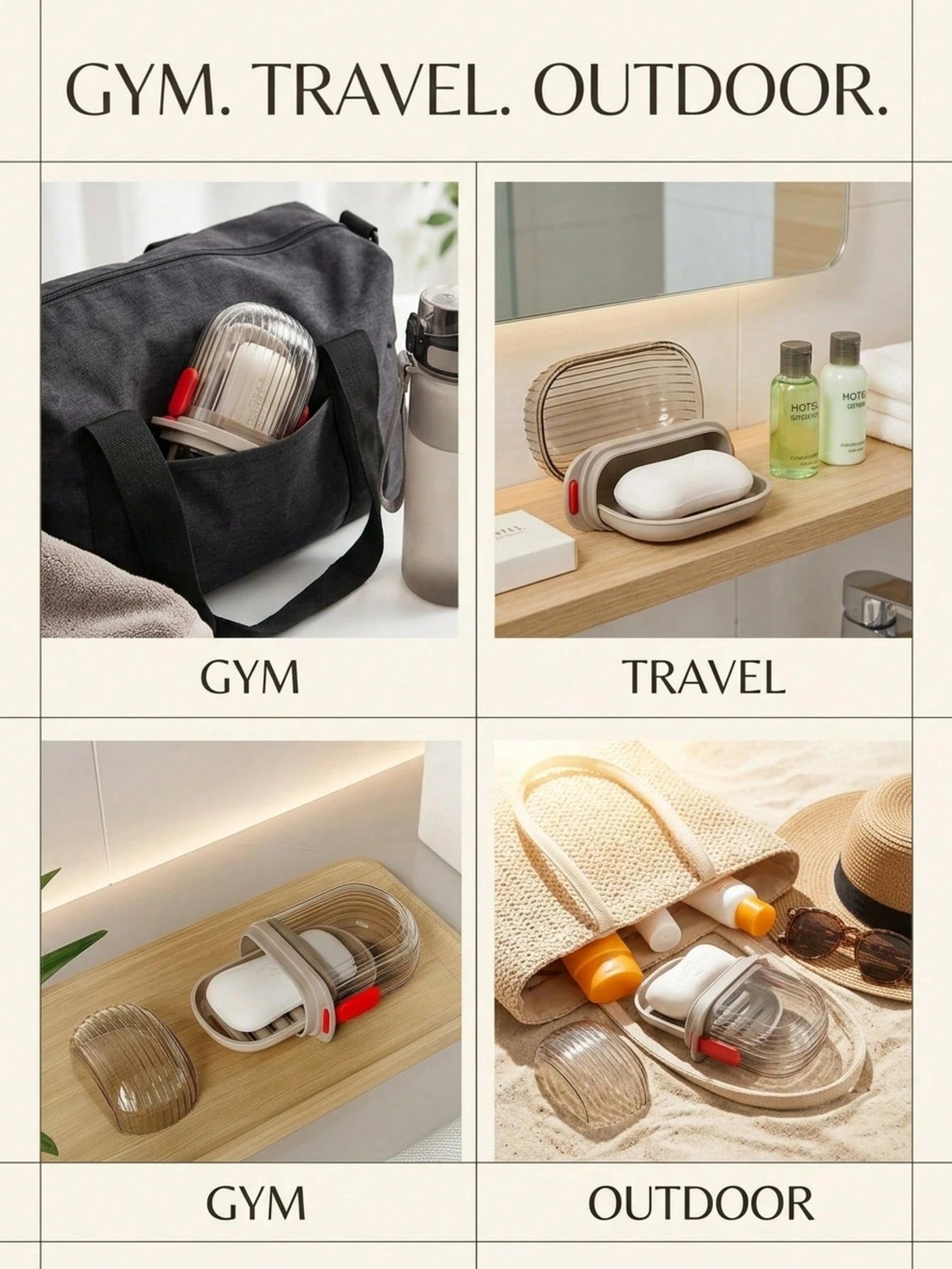 Travel Soap Dish,Leak-Proof Soap Dish With Lid, Portable Strip Soap Holder,Suitable For Travel,Bathroom, Shower, Gym, School, Camping, Vacation, Outdoor And Other Occasions. Bathroom Accessories,Schoo