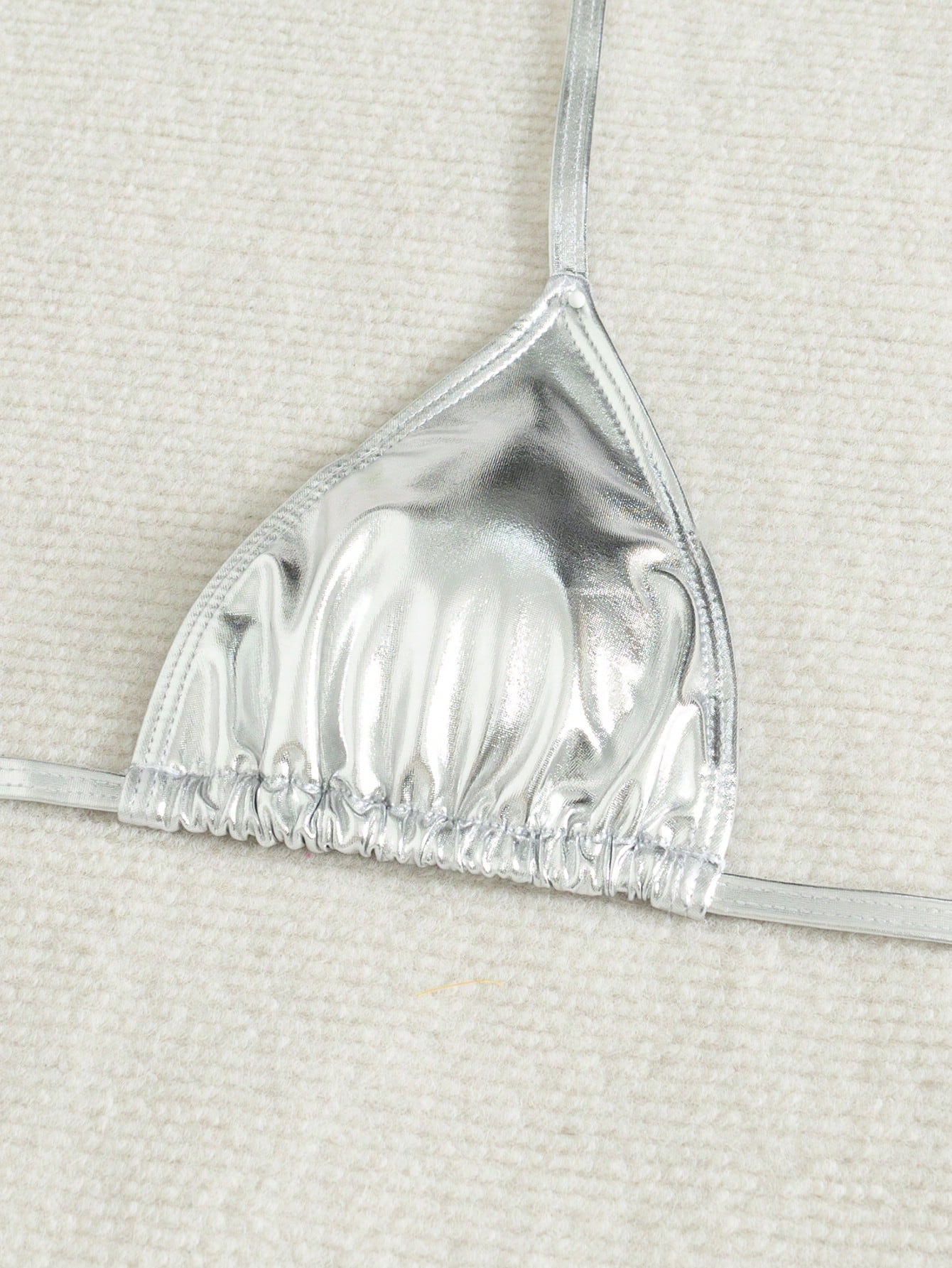 Tylish Sexy Tie Triangle Bikini, Unique Shiny Women Beach Swimwear. Standout For Beach, Ocean & Parties, Bestselling Bathing Suit Vacation Summer