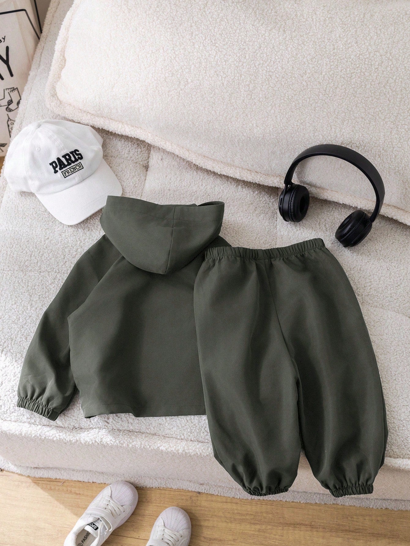 Unisex Baby Boy/Girl, Toddler 3pcs Autumn/Winter Casual Fashion Sports Style Stand Collar Half-Zip Jacket Set With Bag, Baby Tracksuit, Streetwear