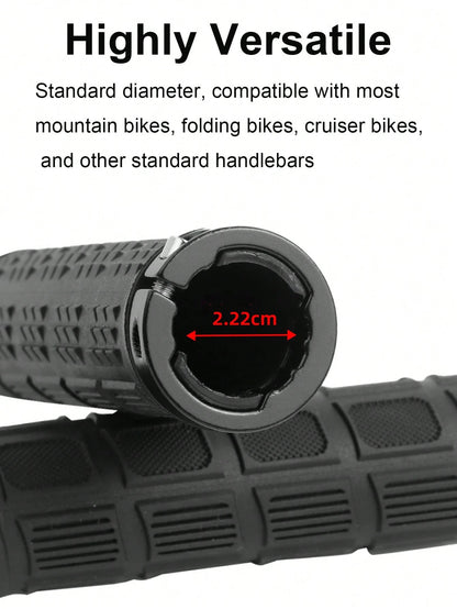 Universal Anti-Slip Bicycle Handlebar Grips, Shock-Absorbing Lock-On Lightweight Handlebar Covers, Suitable For Men And Women, Mountain Bike, BMX, Folding Bike, Fixed Gear Bike, Motorcycle, Bicycle Ac
