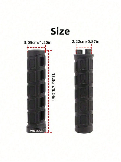Universal Anti-Slip Bicycle Handlebar Grips, Shock-Absorbing Lock-On Lightweight Handlebar Covers, Suitable For Men And Women, Mountain Bike, BMX, Folding Bike, Fixed Gear Bike, Motorcycle, Bicycle Ac