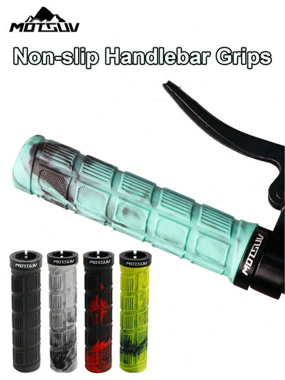 Universal Anti-Slip Bicycle Handlebar Grips, Shock-Absorbing Lock-On Lightweight Handlebar Covers, Suitable For Men And Women, Mountain Bike, BMX, Folding Bike, Fixed Gear Bike, Motorcycle, Bicycle Ac