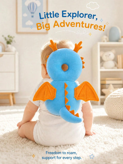 Upgraded Baby Anti-Fall Pillow, Thickened & Widened Toddler Protective Pad, Baby Head Protection Pillow Suitable For Toddlers Learning To Walk And Crawl, Adjustable Baby Head Protection Pad, Breathabl