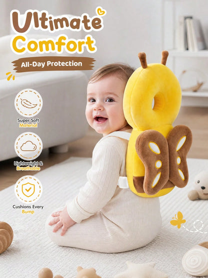 Upgraded Baby Anti-Fall Pillow, Thickened & Widened Walking Protection Pad, Baby Head Protection Pillow Suitable For Toddlers Learning To Walk And Crawl, Adjustable Baby Head Protection Pad, Breathabl