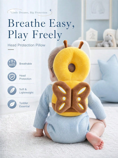 Upgraded Baby Anti-Fall Pillow, Thickened & Widened Walking Protection Pad, Baby Head Protection Pillow Suitable For Toddlers Learning To Walk And Crawl, Adjustable Baby Head Protection Pad, Breathabl
