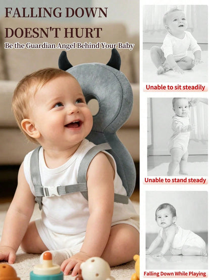 Upgraded Baby Anti-Fall Pillow, Thickened & Widened Toddler Walking Protection Pad, Baby Head Protection Cushion Suitable For Toddlers Learning To Walk And Crawl, Adjustable Baby Head Protection Pad