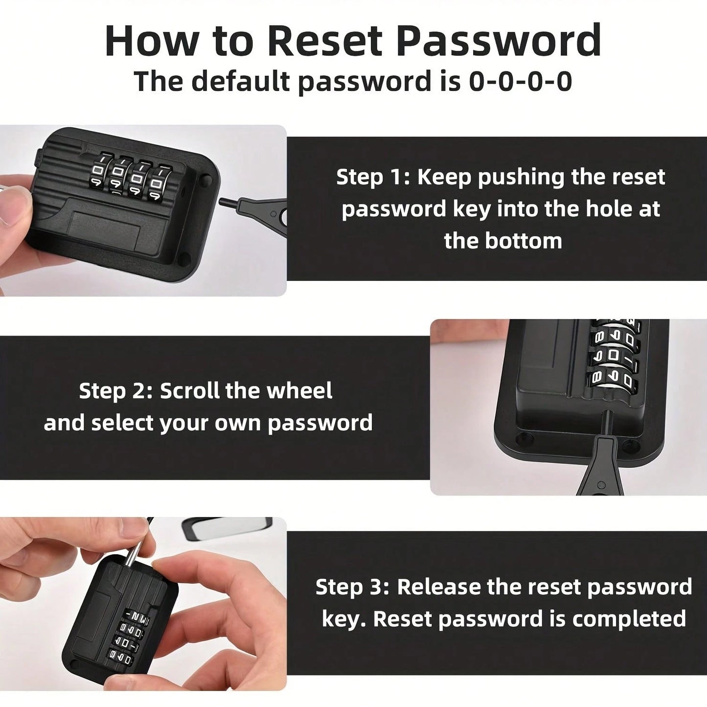 Upgraded Refrigerator Password Lock, Upright Freezer Lock, Cabinet Lock With Password, Child Safety Lock, Black