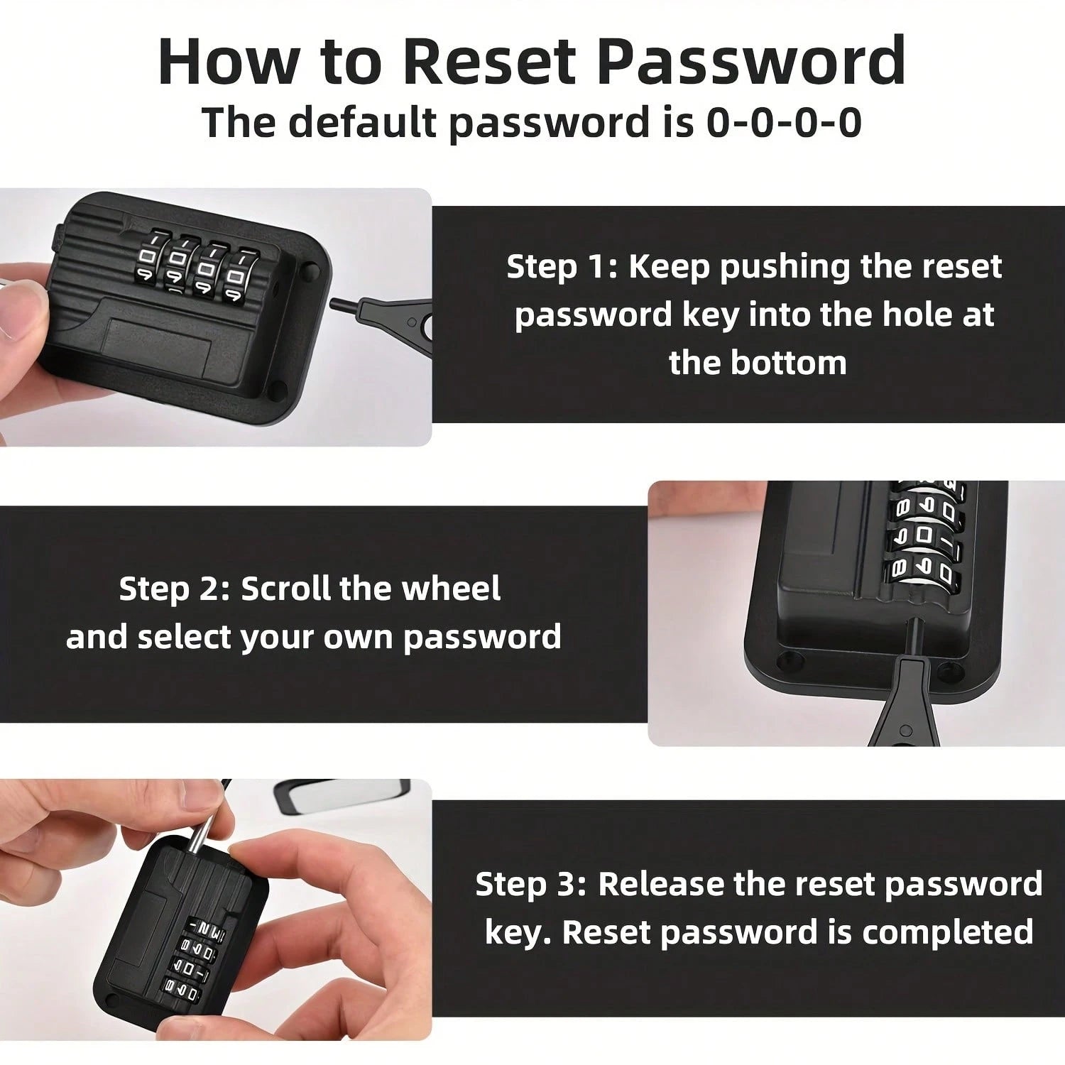 Upgraded Refrigerator Password Lock, Upright Freezer Lock, Cabinet Lock With Password, Child Safety Lock, Black