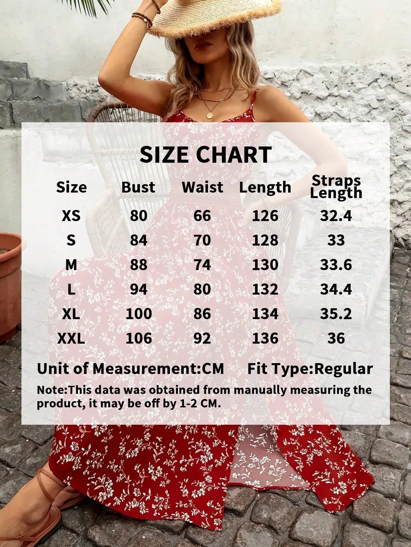 Vacation Fashionable Ditsy Floral Waist Patchwork Hollow Lace Hem High Slit Slip Dress Casual Summer Party Elegant