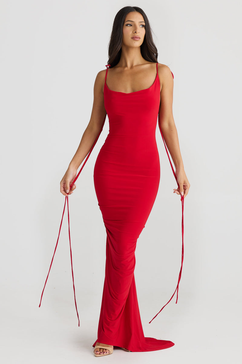 Valencia Dress - Red - SHOPJAUS - JAUS