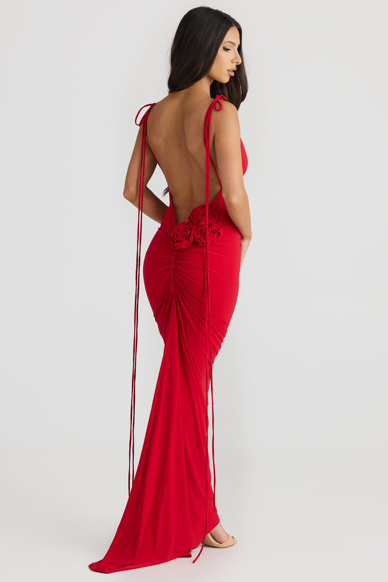 Valencia Dress - Red - SHOPJAUS - JAUS