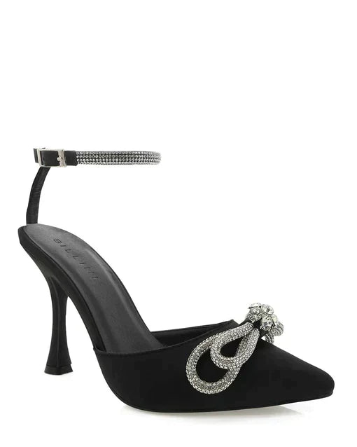 Valery Diamante Heels - Black - JAUS