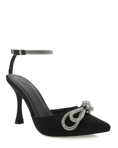 Valery Diamante Heels - Black - JAUS