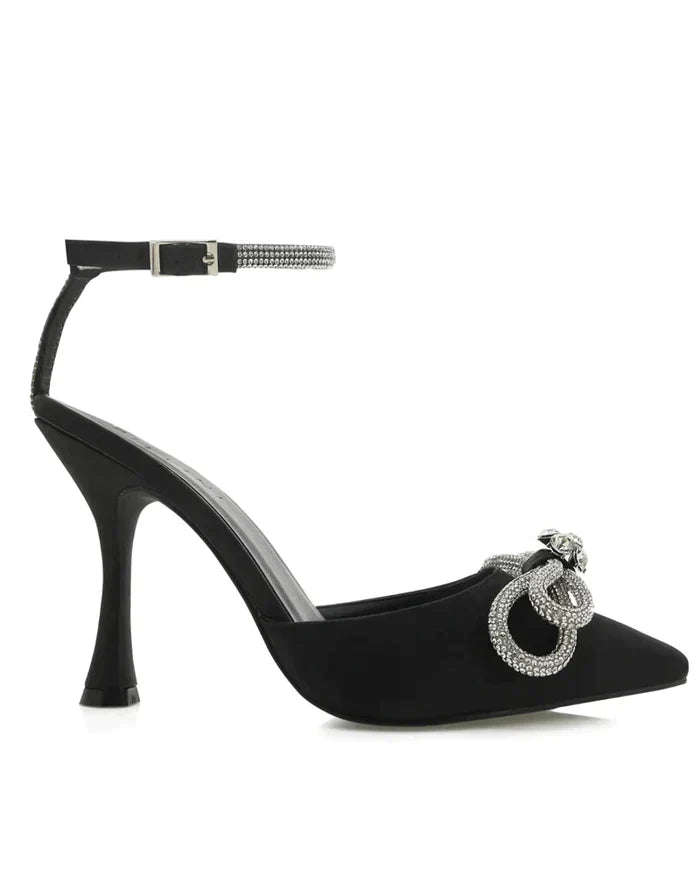 Valery Diamante Heels - Black - JAUS