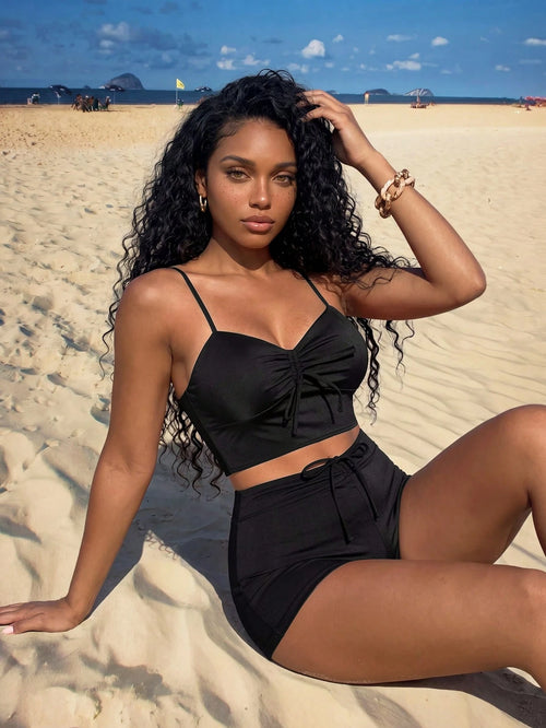 Vaytide Summer Beach Knot Front Shorts Bikini