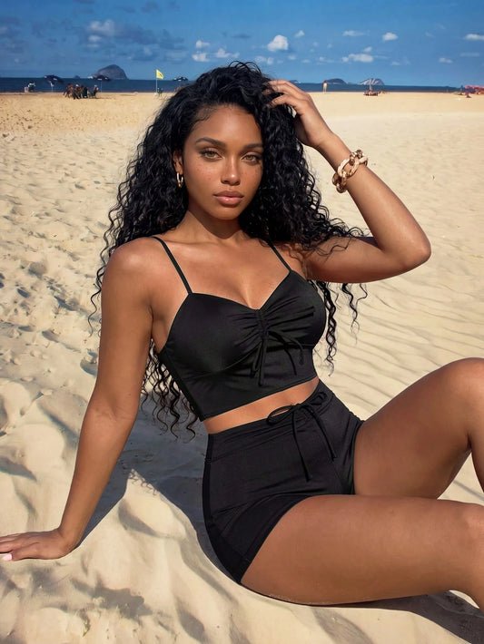 Vaytide Summer Beach Knot Front Shorts Bikini