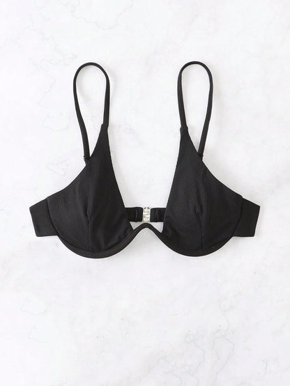 Vaytide Summer Beach Solid Underwire Bikini Top