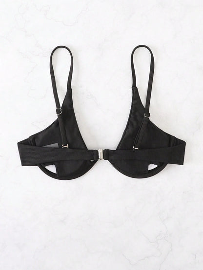 Vaytide Summer Beach Solid Underwire Bikini Top