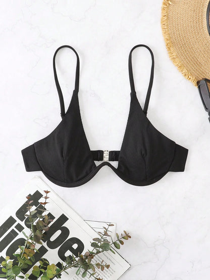 Vaytide Summer Beach Solid Underwire Bikini Top