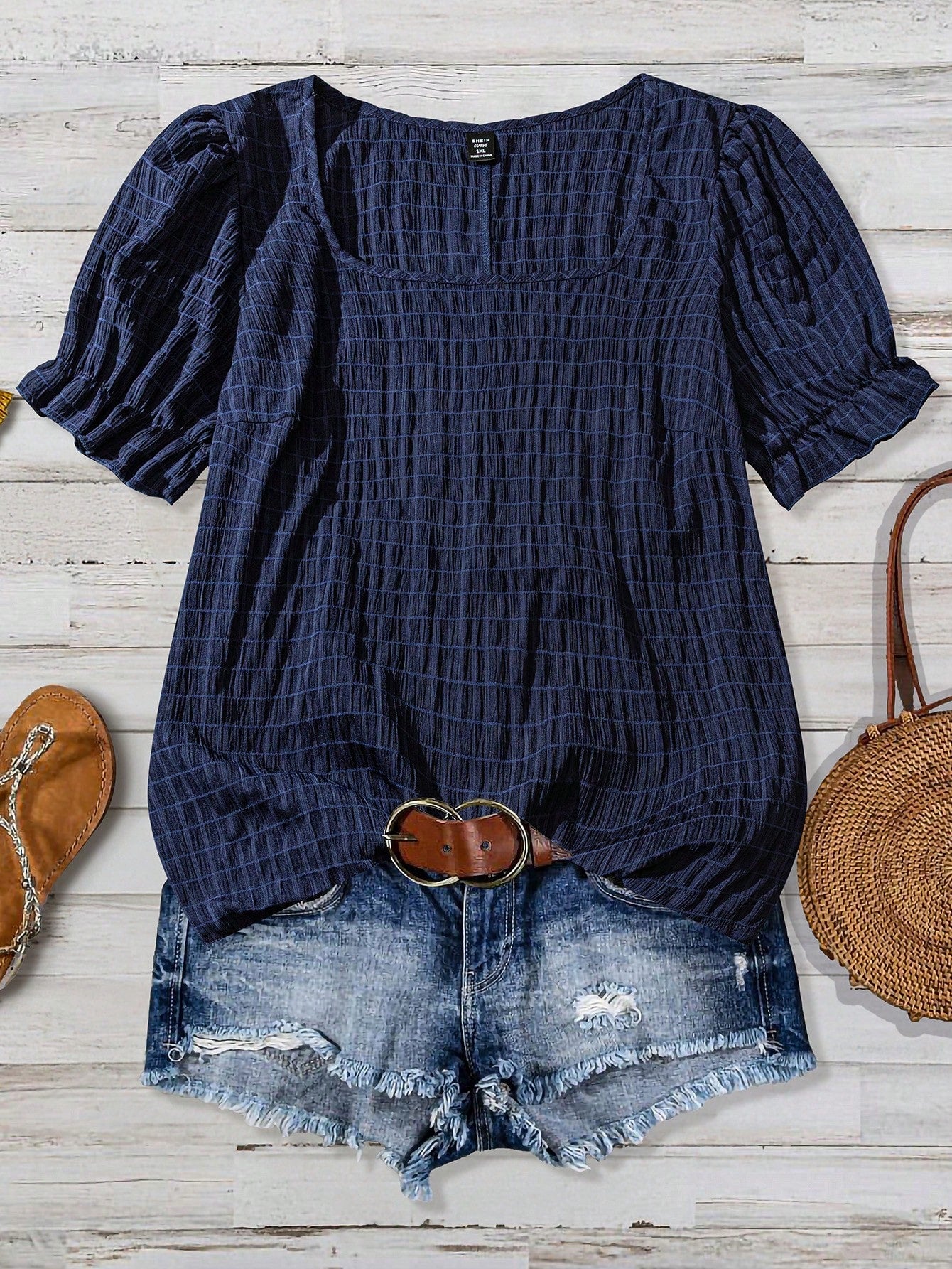 VCAY Plus Size Women's Casual Round Neck Short Sleeve Shirt, Summer Tops Short Sleeve Summer Tops Summer Casual Tops Women Summer Blouse Top
