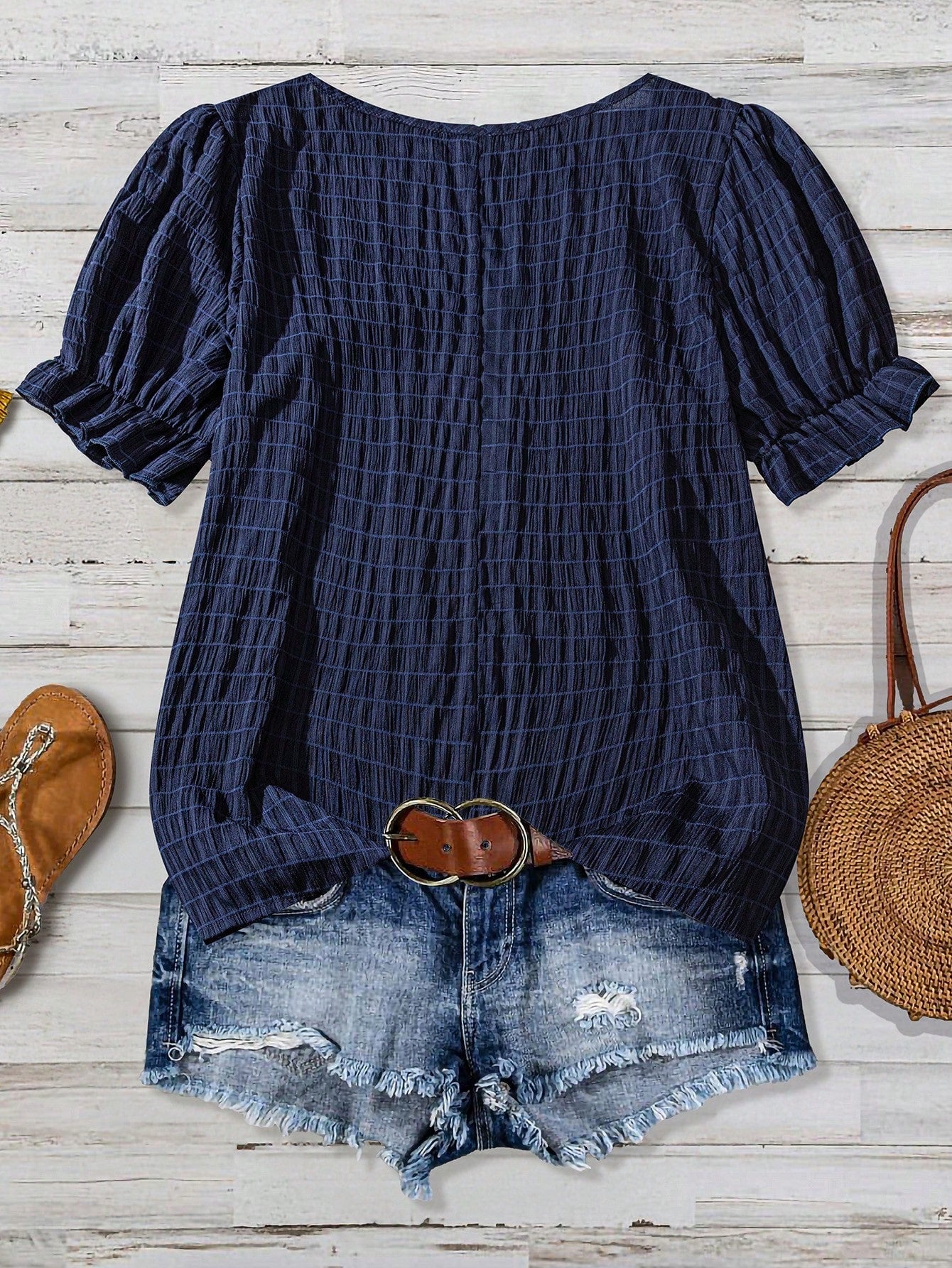 VCAY Plus Size Women's Casual Round Neck Short Sleeve Shirt, Summer Tops Short Sleeve Summer Tops Summer Casual Tops Women Summer Blouse Top