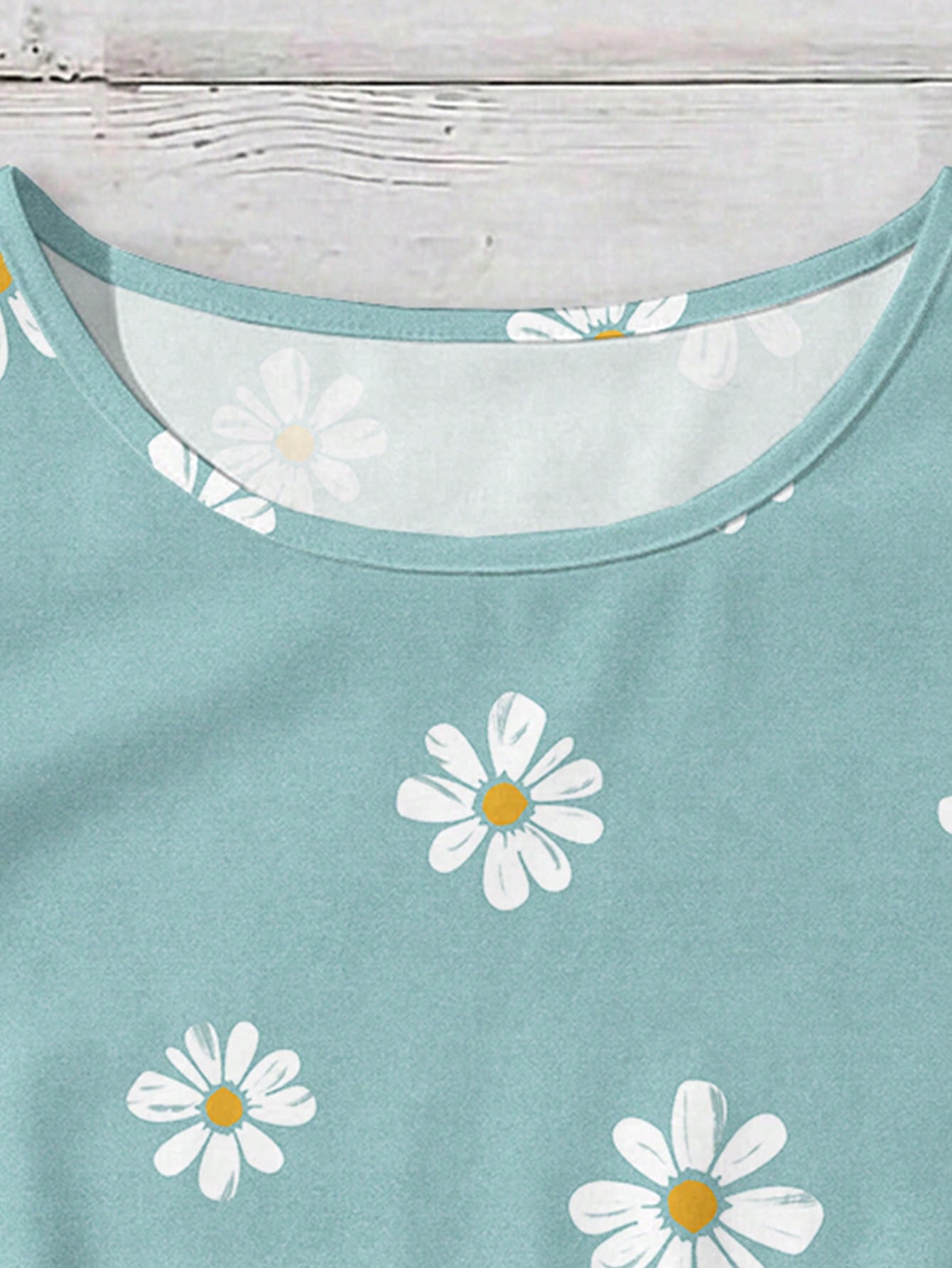VCAY Plus Size Women's Round Neck Floral Print Casual Versatile Everyday Outing Blouse