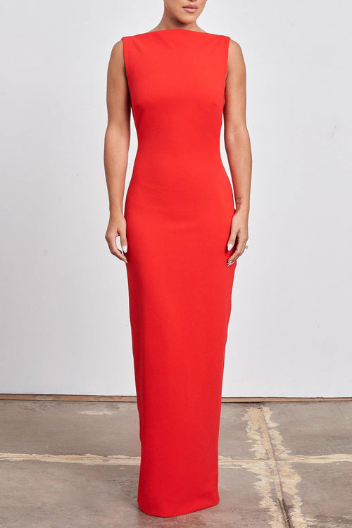 Verona Gown - Cherry Red - JAUS
