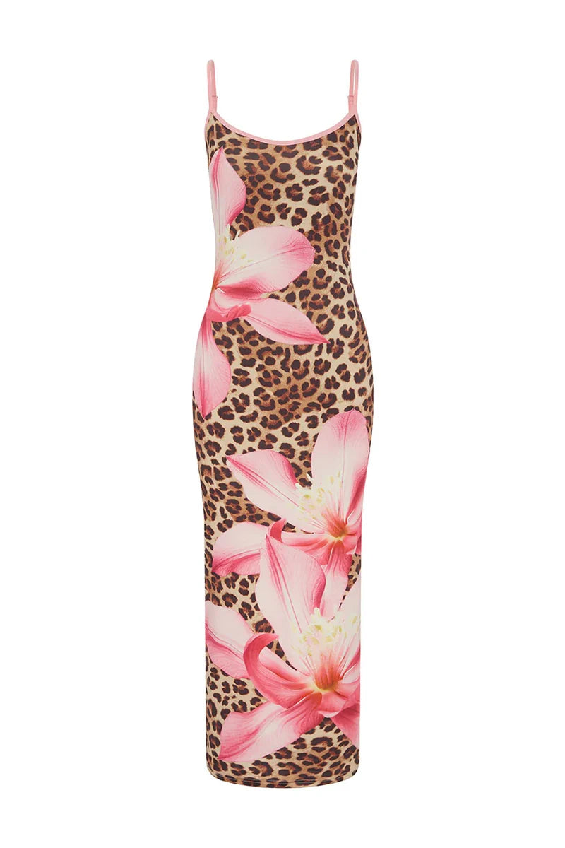 Victoria Midi Dress - Bimini Pink - SHOPJAUS - JAUS