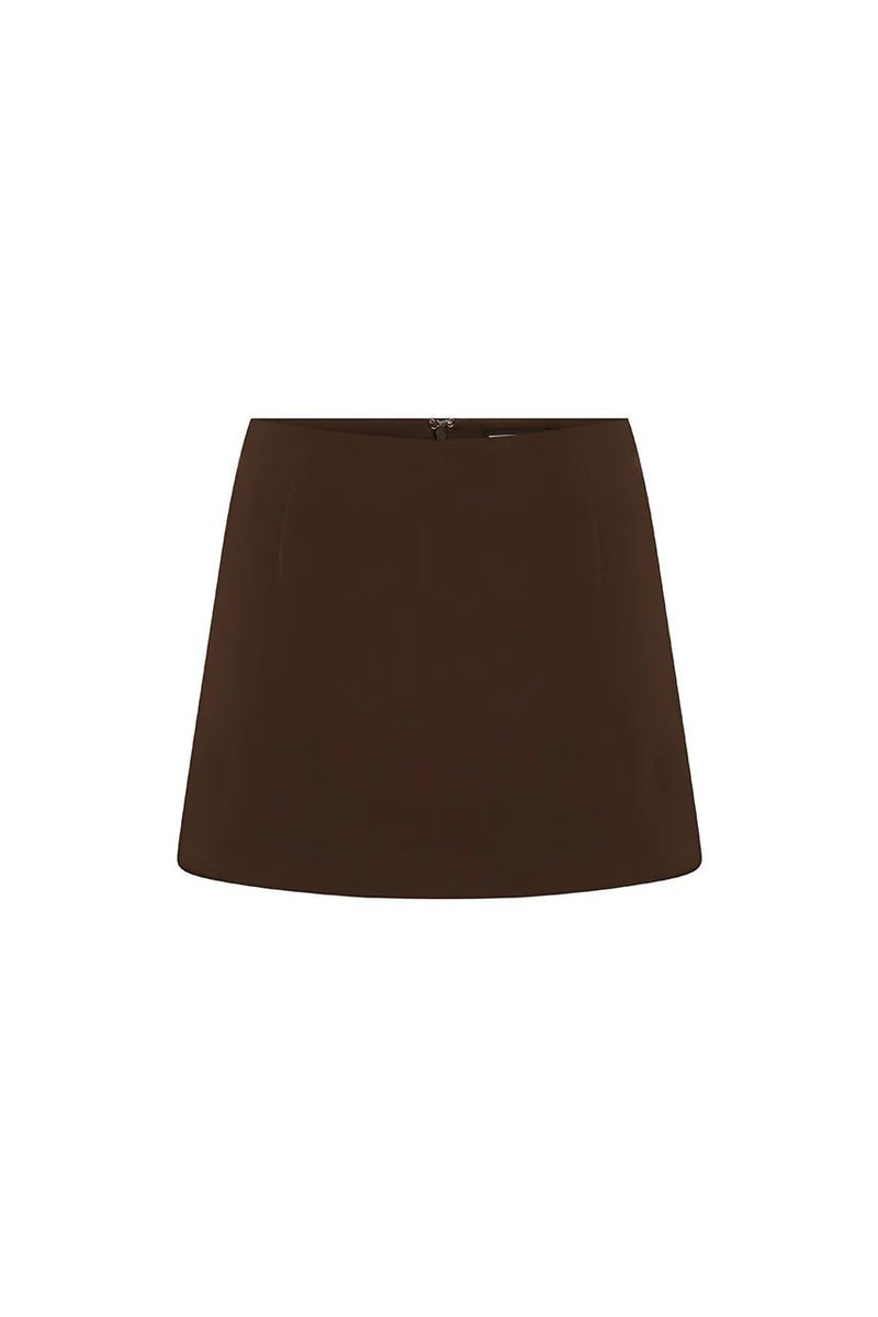 Vieno Mini Skort - Bitter Chocolate
