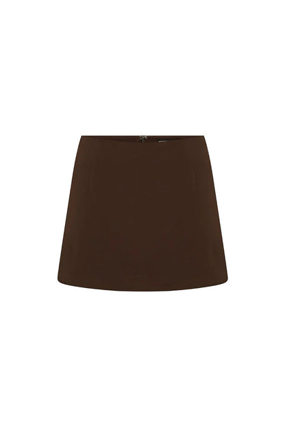 Vieno Mini Skort - Bitter Chocolate